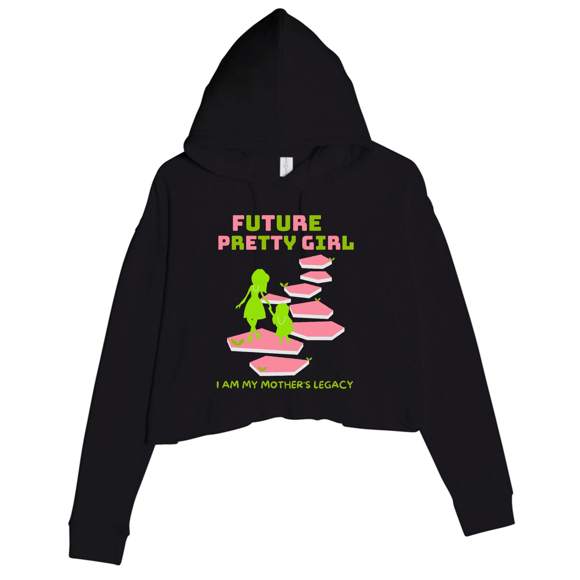 Future Pretty Girl First Black Sorority Crop Fleece Hoodie