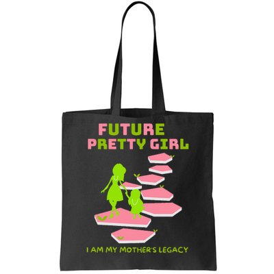 Future Pretty Girl First Black Sorority Tote Bag