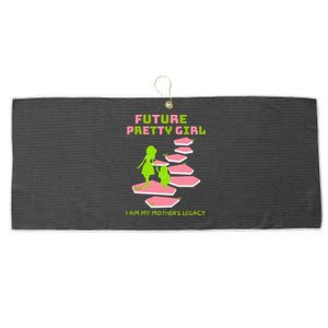 Future Pretty Girl First Black Sorority Large Microfiber Waffle Golf Towel