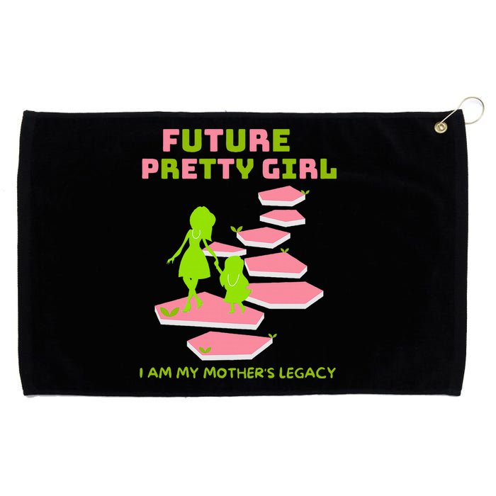 Future Pretty Girl First Black Sorority Grommeted Golf Towel