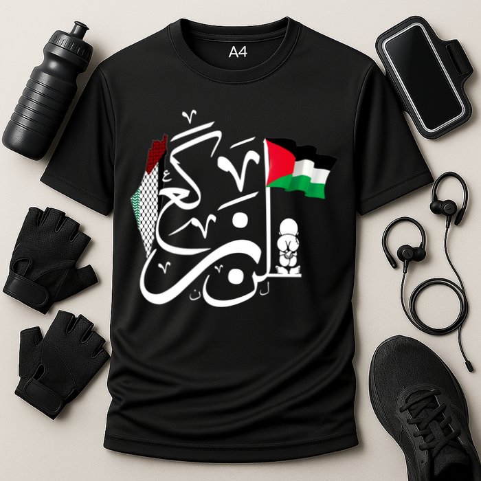 Free Palestine Gaza Palestinian Cooling Performance Crew T-Shirt