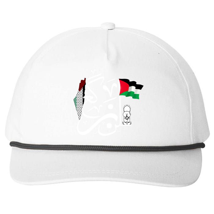 Free Palestine Gaza Palestinian Snapback Five-Panel Rope Hat