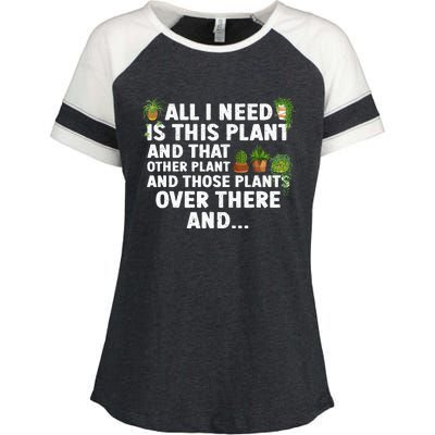 Funny Plant Gardening Garden Plant Lovers Enza Ladies Jersey Colorblock Tee