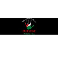 Free Palestine Gaza Flag Arabic Palestine Will Be Free Bumper Sticker