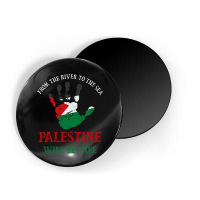 Free Palestine Gaza Flag Arabic Palestine Will Be Free Magnet