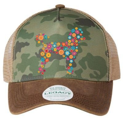 Flower Poodle Gift Legacy Tie Dye Trucker Hat