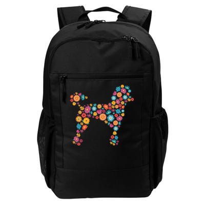 Flower Poodle Gift Daily Commute Backpack