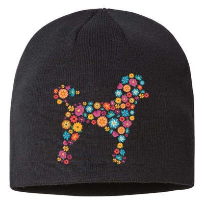 Flower Poodle Gift Sustainable Beanie