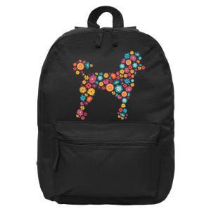 Flower Poodle Gift 16 in Basic Backpack