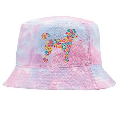 Flower Poodle Gift Tie-Dyed Bucket Hat