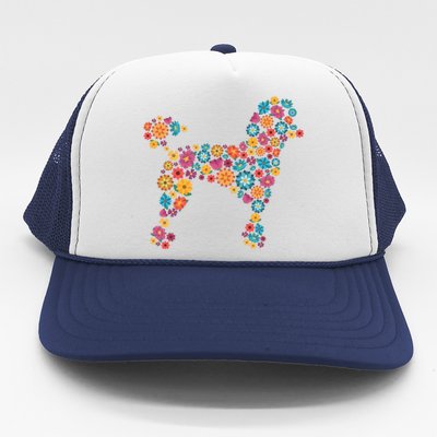 Flower Poodle Gift Trucker Hat