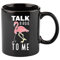 Flamingo Playing Golf Talk Birdie To Me Golfing Funny Golfer 11oz C Handle Ceramic Mug