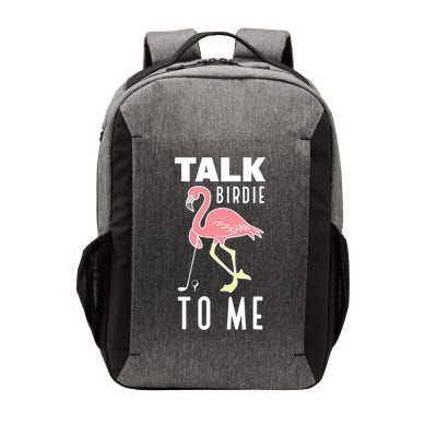 Flamingo Playing Golf Talk Birdie To Me Golfing Funny Golfer Vector Backpack