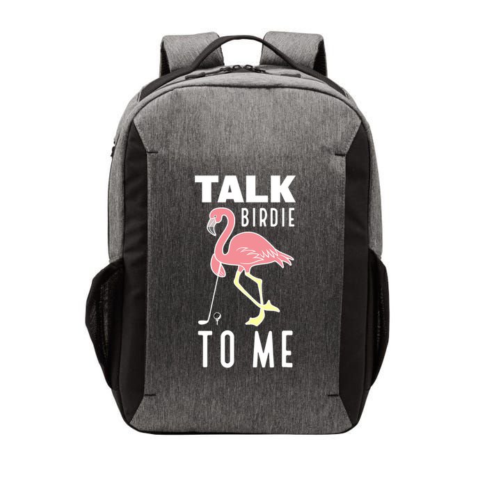 Flamingo Playing Golf Talk Birdie To Me Golfing Funny Golfer Vector Backpack