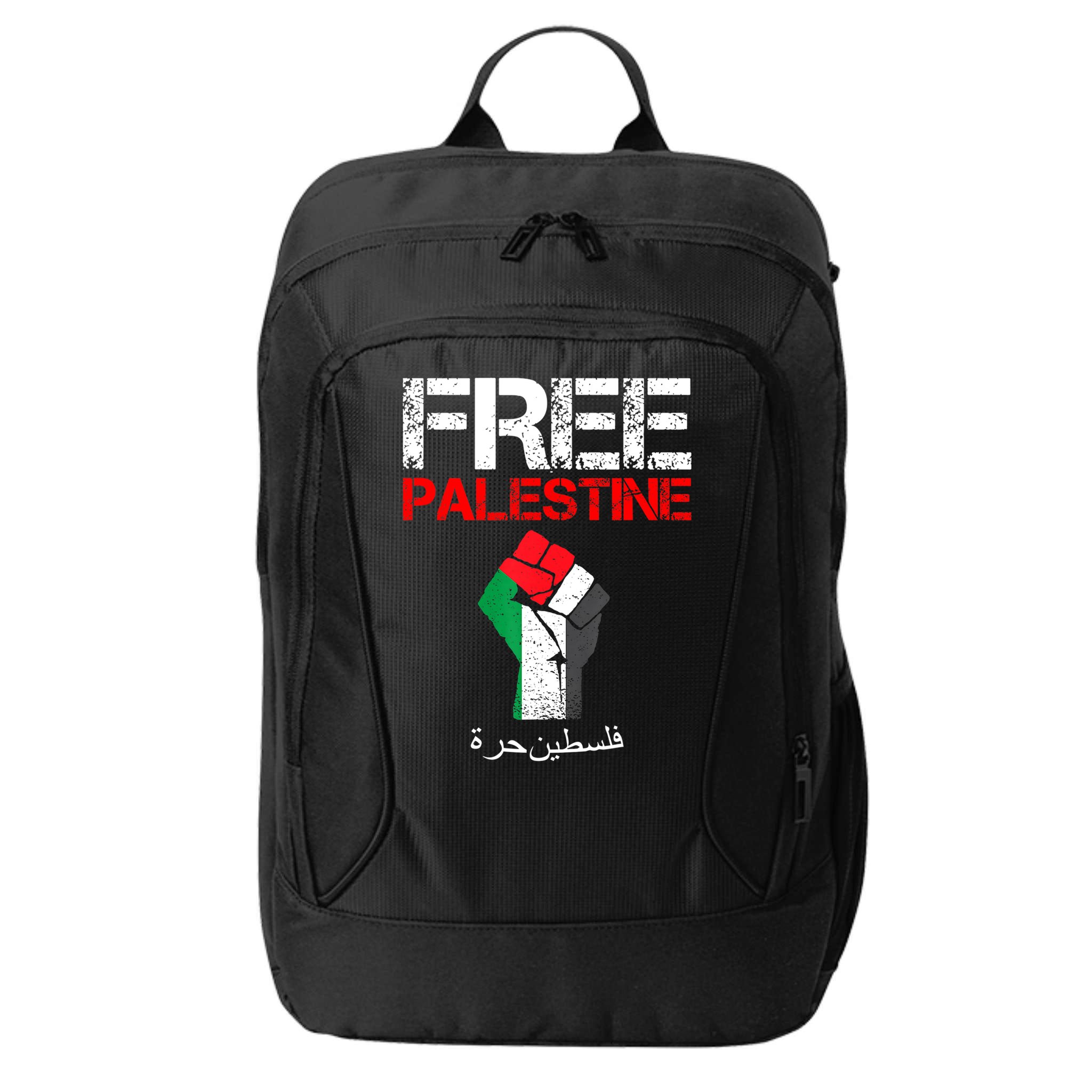 Free Palestine Gaza Palestinian Fist City Backpack