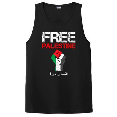 Free Palestine Gaza Palestinian Fist PosiCharge Competitor Tank