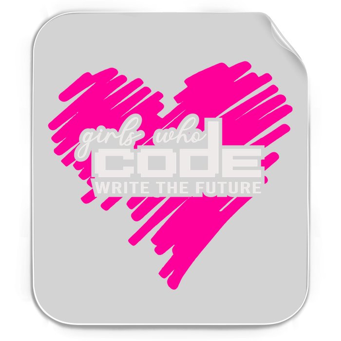 Funny Programmer Girl Coder Girls Who Code Write The Future Gift Permanent Decal Sticker