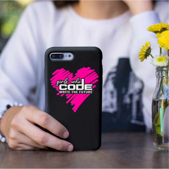 Funny Programmer Girl Coder Girls Who Code Write The Future Gift Permanent Decal Sticker
