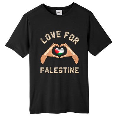 Free Palestine Gaza Flag Arabic Freedom Distressed Love Tall Fusion ChromaSoft Performance T-Shirt