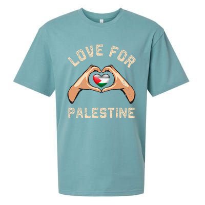 Free Palestine Gaza Flag Arabic Freedom Distressed Love Sueded Cloud Jersey T-Shirt