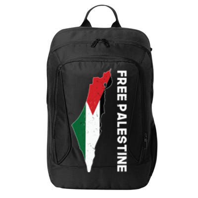 Free Palestine Gift Free Gaza Palestine Flag Arabic Gift City Backpack