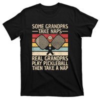 Funny Pickleball Grandpa Pickleball Player Vintage Pickleball Lovers Gift T-Shirt