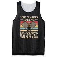 Funny Pickleball Grandpa Pickleball Player Vintage Pickleball Lovers Gift Mesh Reversible Basketball Jersey Tank