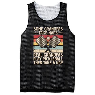 Funny Pickleball Grandpa Pickleball Player Vintage Pickleball Lovers Gift Mesh Reversible Basketball Jersey Tank