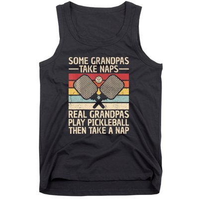 Funny Pickleball Grandpa Pickleball Player Vintage Pickleball Lovers Gift Tank Top