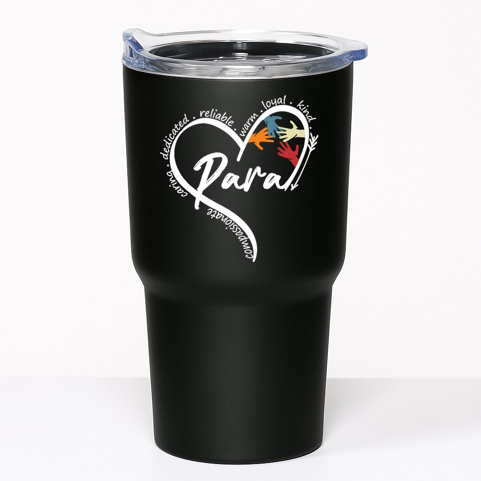 Funny Paraprofessional Graphic Tees Tops Back To School Art Tumbler