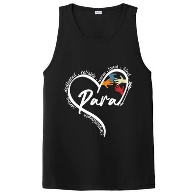 Funny Paraprofessional Graphic Tees Tops Back To School Art PosiCharge Competitor Tank