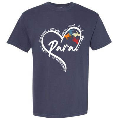 Funny Paraprofessional Graphic Tees Tops Back To School Art Garment-Dyed Heavyweight T-Shirt