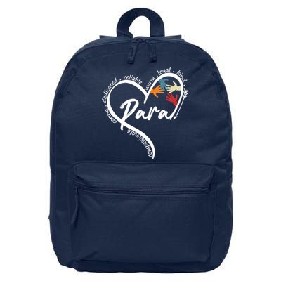 Funny Paraprofessional Graphic Tees Tops Back To School Art 16 in Basic Backpack