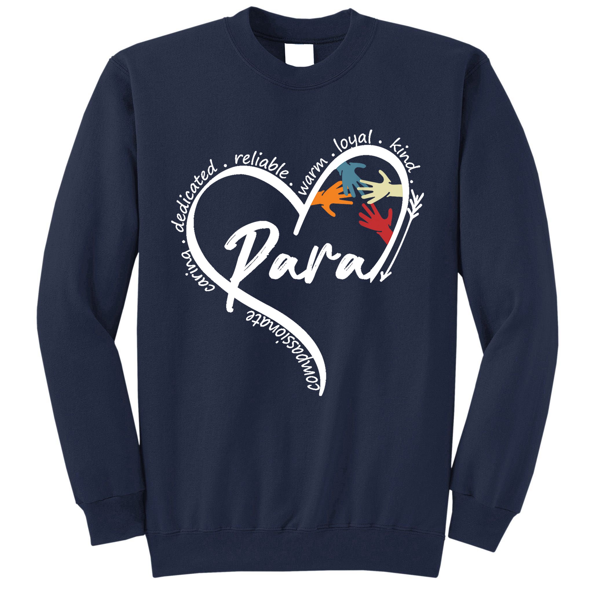 Funny Paraprofessional Graphic Tees Tops Back To School Art Tall Sweatshirt