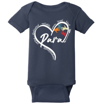 Funny Paraprofessional Graphic Tees Tops Back To School Art Baby Bodysuit