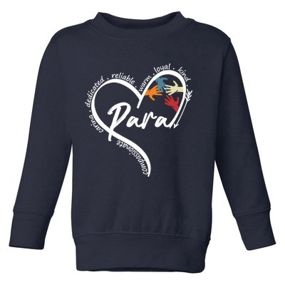 Funny Paraprofessional Graphic Tees Tops Back To School Art Toddler Sweatshirt