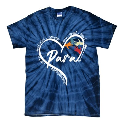 Funny Paraprofessional Graphic Tees Tops Back To School Art Tie-Dye T-Shirt