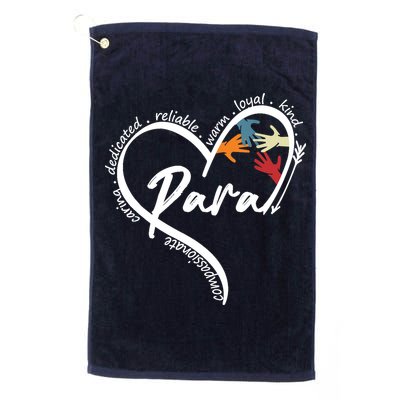 Funny Paraprofessional Graphic Tees Tops Back To School Art Golf Towel