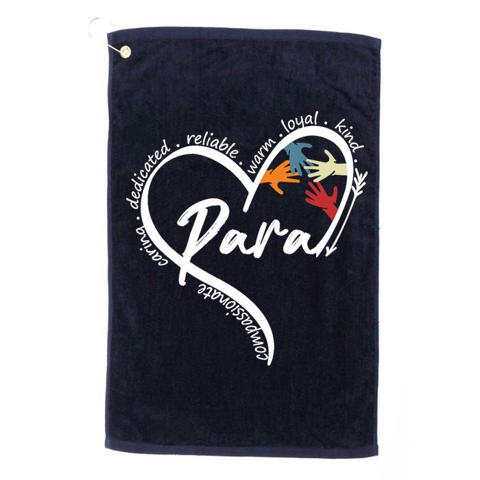Funny Paraprofessional Graphic Tees Tops Back To School Art Golf Towel