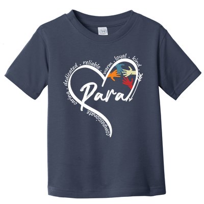 Funny Paraprofessional Graphic Tees Tops Back To School Art Toddler T-Shirt