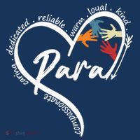 Funny Paraprofessional Graphic Tees Tops Back To School Art Womens T-Shirt