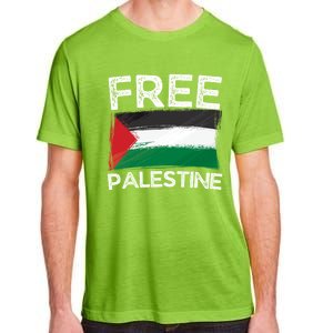 Free Palestine Gift Palestine Flag Free Gaza Arabic Liberators Gift Adult ChromaSoft Performance T-Shirt