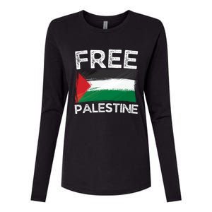 Free Palestine Gift Palestine Flag Free Gaza Arabic Liberators Gift Womens Cotton Relaxed Long Sleeve T-Shirt