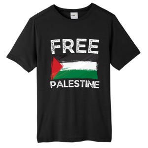 Free Palestine Gift Palestine Flag Free Gaza Arabic Liberators Gift Tall Fusion ChromaSoft Performance T-Shirt