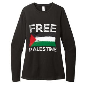 Free Palestine Gift Palestine Flag Free Gaza Arabic Liberators Gift Womens CVC Long Sleeve Shirt