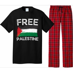 Free Palestine Gift Palestine Flag Free Gaza Arabic Liberators Gift Pajama Set