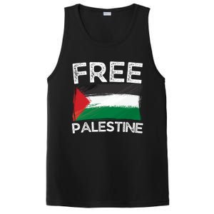 Free Palestine Gift Palestine Flag Free Gaza Arabic Liberators Gift PosiCharge Competitor Tank