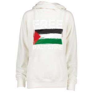 Free Palestine Gift Palestine Flag Free Gaza Arabic Liberators Gift Womens Funnel Neck Pullover Hood