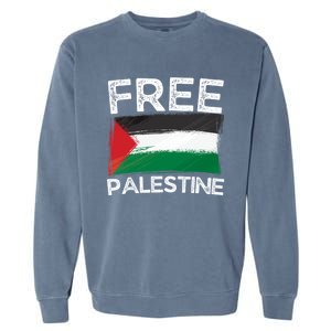 Free Palestine Gift Palestine Flag Free Gaza Arabic Liberators Gift Garment-Dyed Sweatshirt