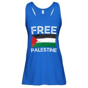 Free Palestine Gift Palestine Flag Free Gaza Arabic Liberators Gift Ladies Essential Flowy Tank